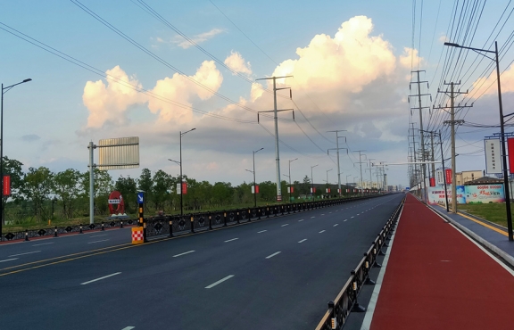 提升改造完成后的春順路，暢安舒美